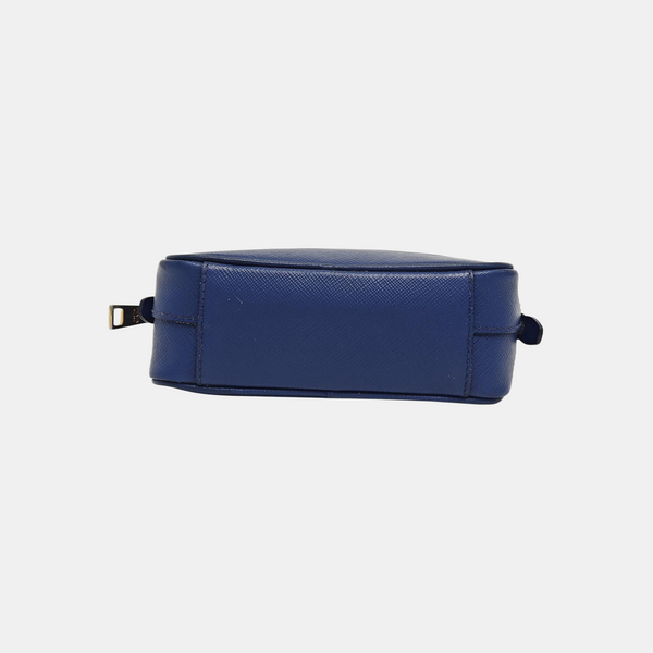 Saffiano Calfskin Shoulder Bag Blue