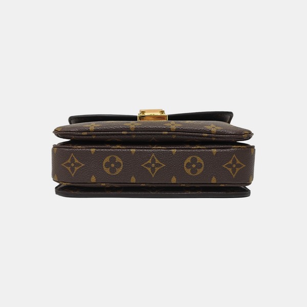MÉTIS EAST WEST Monogram Coated Canvas Brown