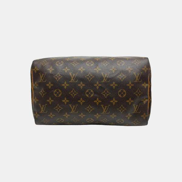 SPEEDY 30 Monogram Coated Canvas Brown