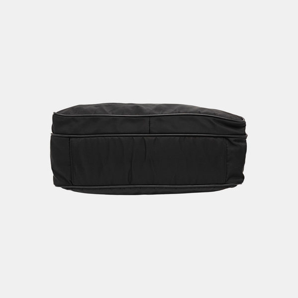 Nylon Top Handle Bag Black