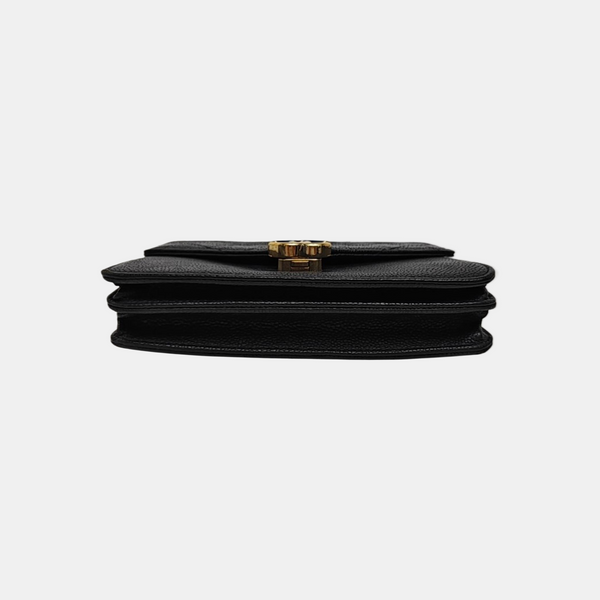 THREAD AROUND Quilted Grained Calfskin Blue