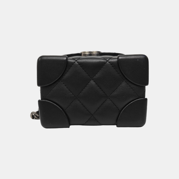 Quilted Calfskin Shoulder Bag Black