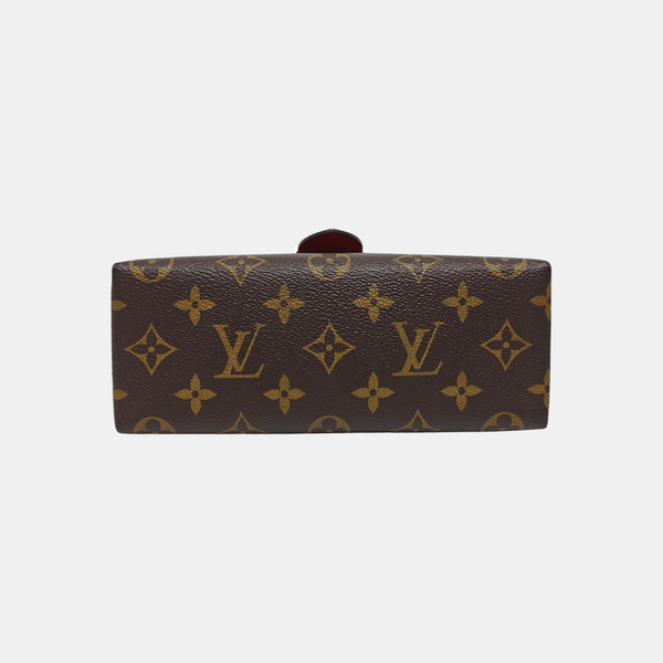 LOCKY BB Monogram Coated Canvas Red