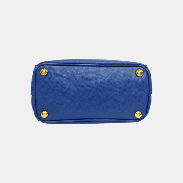 Galleria Super Mini Saffiano Calfskin Blue