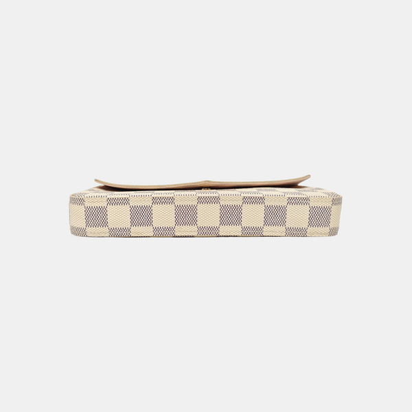 FÉLICIE Damier Azur Coated Canvas White