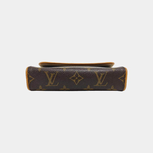 FLORENTINE Monogram Coated Canvas Brown