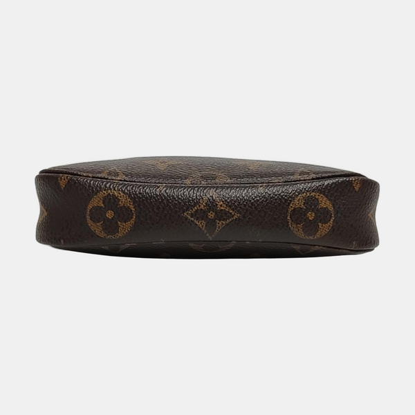 Authenticated pre-owned ACCESSOIRES Mini Monogram Coated Canvas Brown - Top Handle Bag at Looply