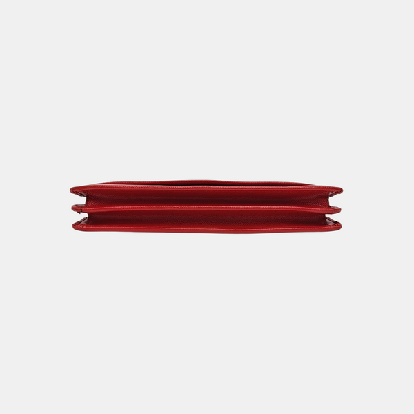 Saffiano Calfskin Crossbody Bag Red