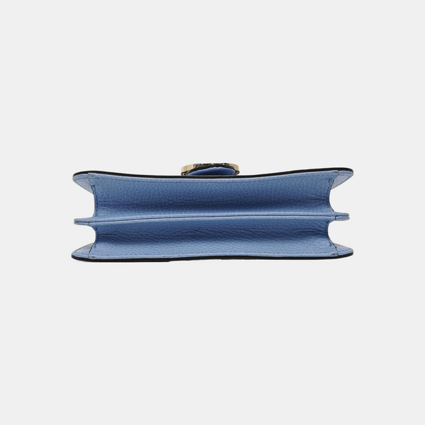 Interlocking G Small Calfskin Blue
