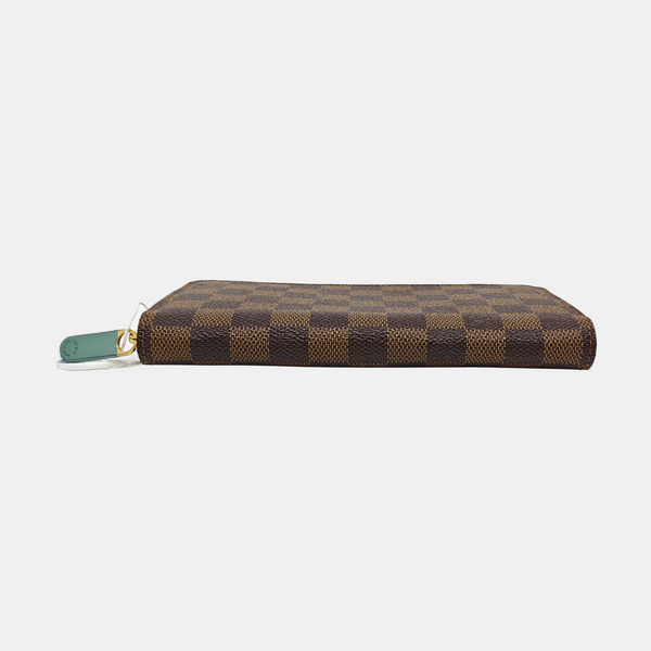 ZIPPY Damier Ebene Coated Canvas Brown Wallet