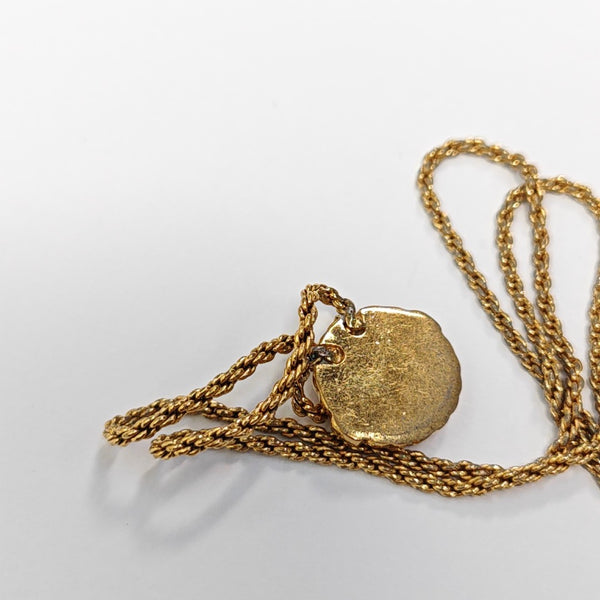 Petit CD Metal Gold Necklace