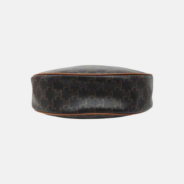 Coated Canvas Shoulder Bag Black