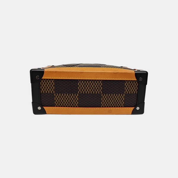 SOFT TRUNK Damier Ebene Coated Canvas Brown