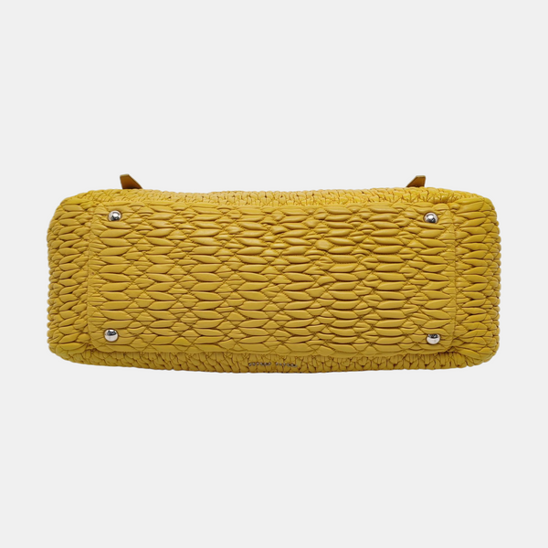 Quilted Lambskin Shoulder Bag Yellow