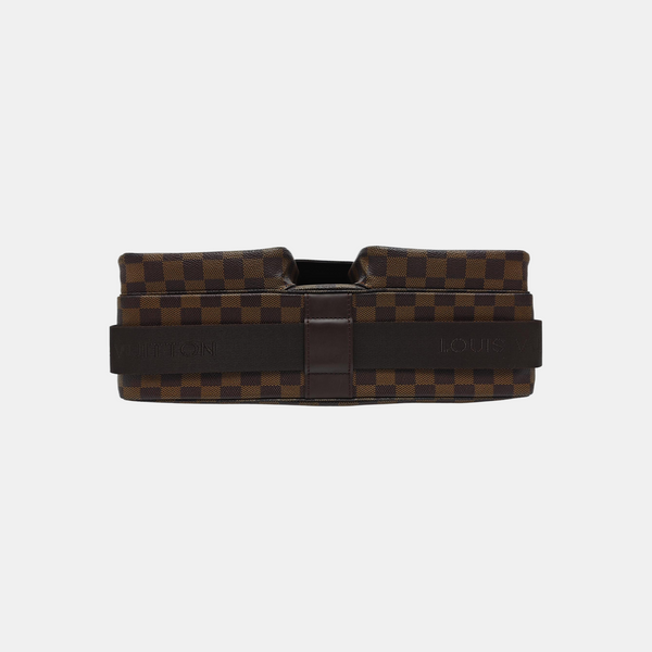 BROADWAY Damier Ebene Coated Canvas Brown