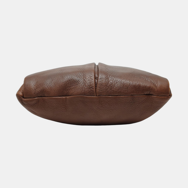 Calfskin Shoulder Bag Brown