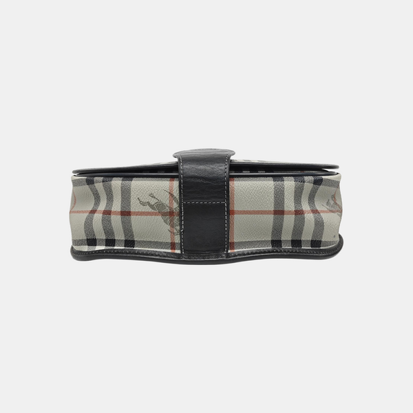 Coated Canvas Shoulder Bag Gray