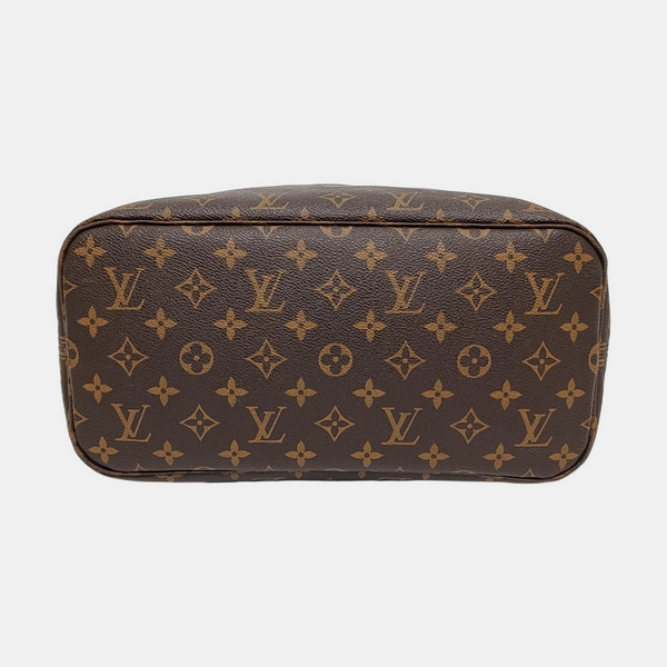 NEVERFULL MM Monogram Coated Canvas Brown