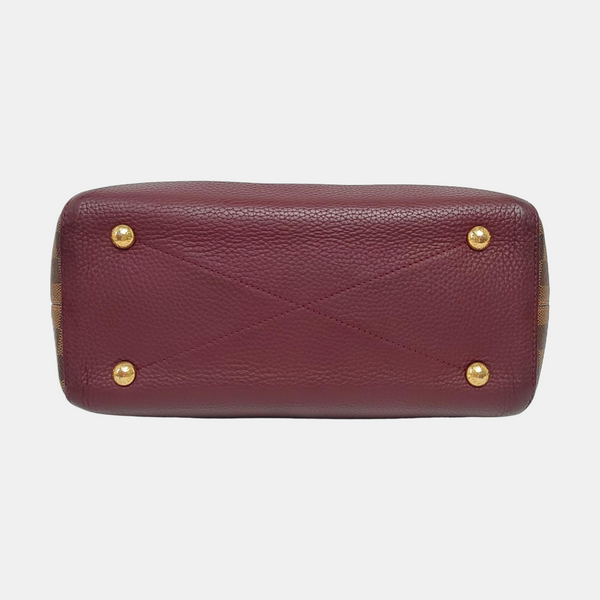 HYDE PARK Damier Ebene Coated Canvas Brown