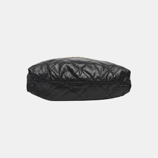 CHANEL 22 Small Quilted Calfskin Black