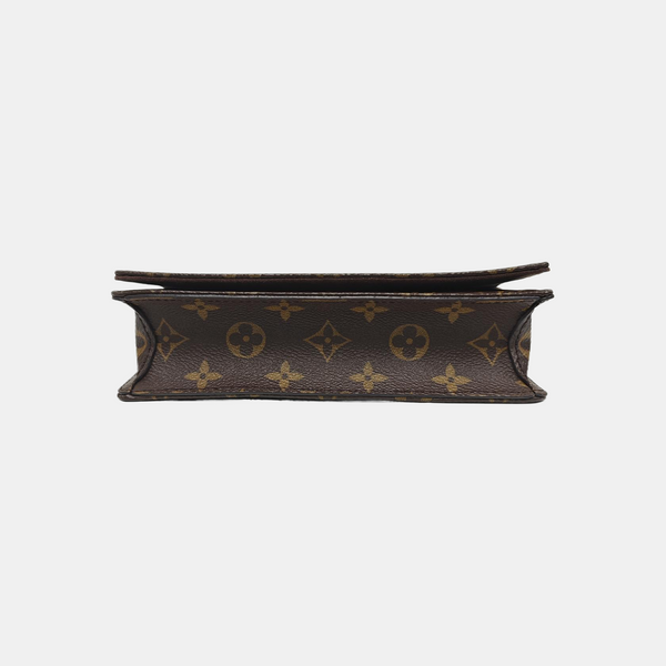 Lily Monogram Coated Canvas Brown