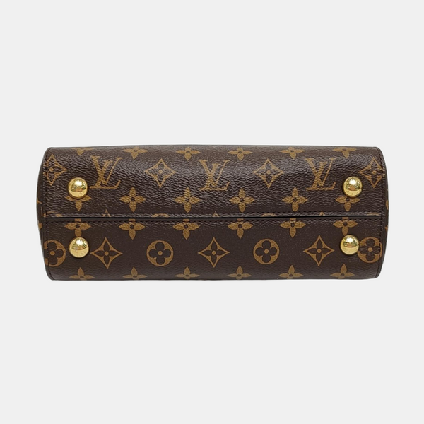 CLUNY Monogram Coated Canvas Brown