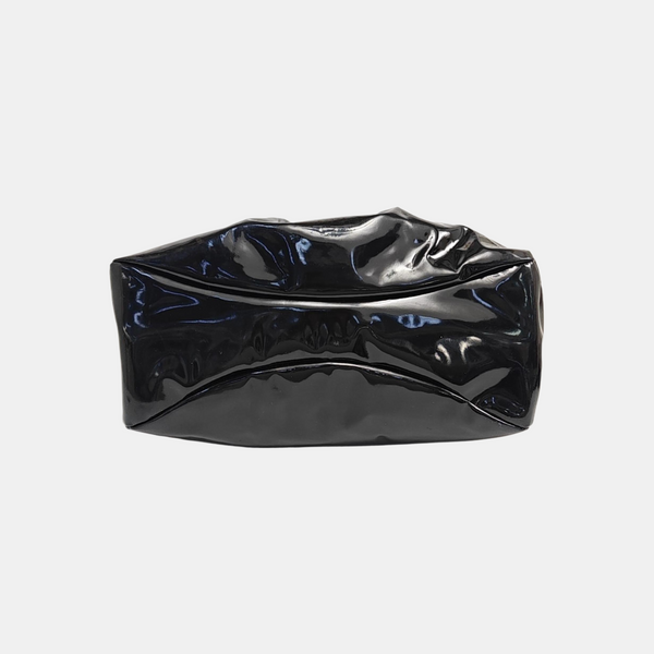 Patent Leather Tote Bag Black