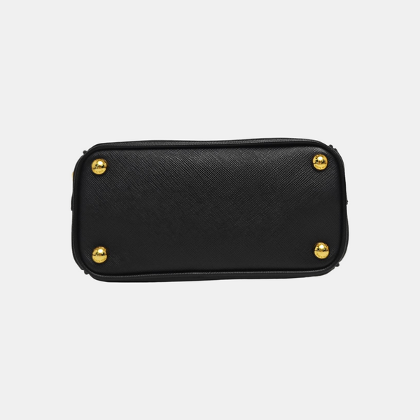 Galleria Super Mini Saffiano Calfskin Black