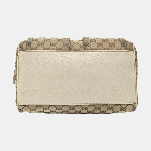 Monogram Canvas Top Handle Bag Brown