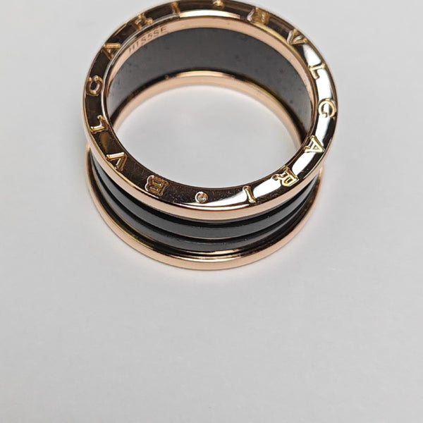 B.ZERO1 18k Rose Gold Ring EU 60