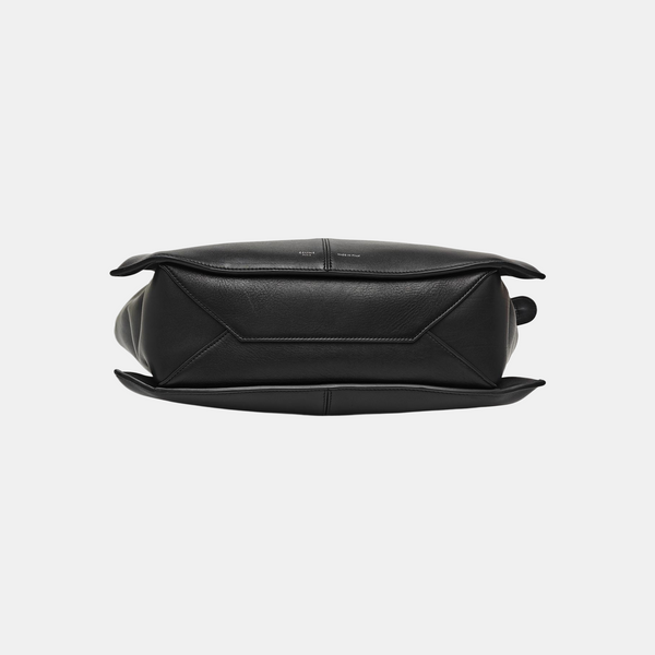 TRI FOLD Medium Calfskin Black
