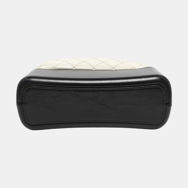 GABRIELLE Medium Quilted Calfskin White