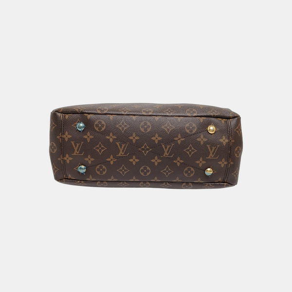 PALLAS MM Monogram Coated Canvas Brown