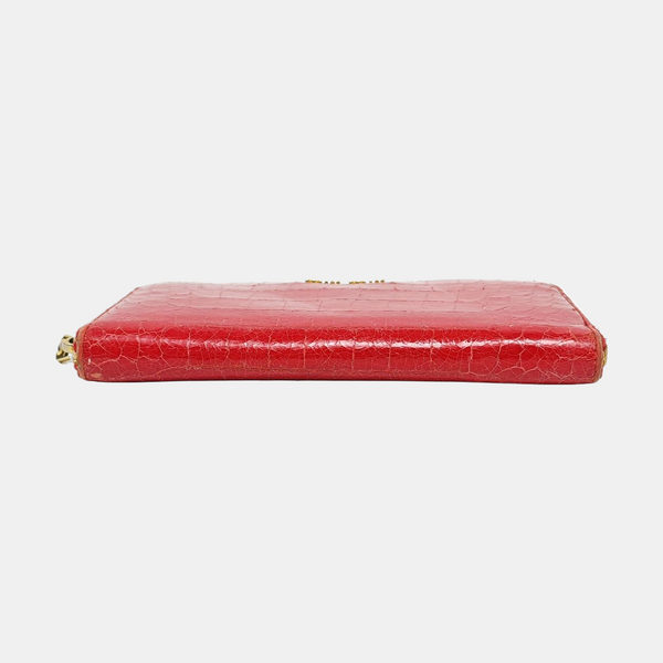 Calfskin Wallet Red
