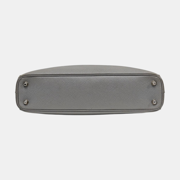 Galleria Large Saffiano Calfskin Gray
