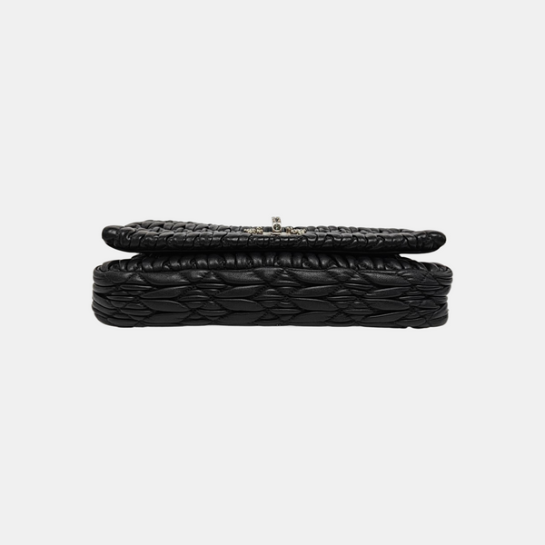 Crystal Quilted Lambskin Black