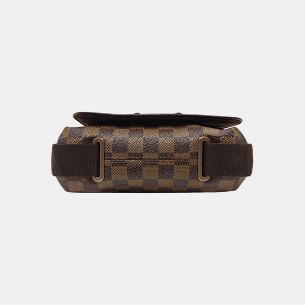 BROOKLYN PM Damier Ebene Coated Canvas Brown