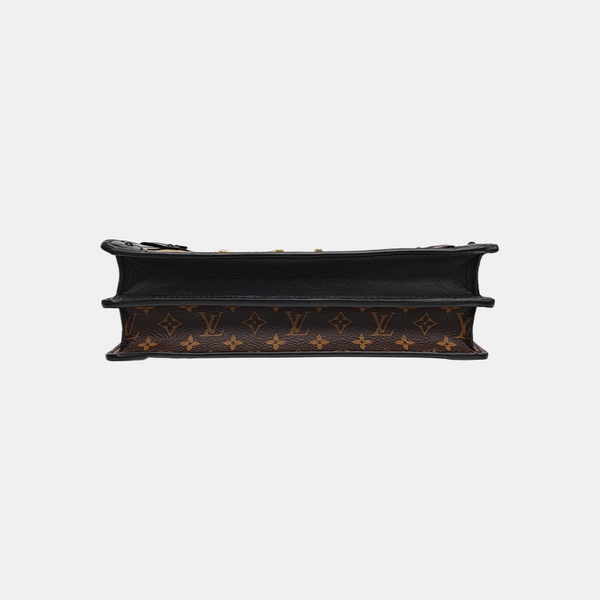 TRUNK Monogram Coated Canvas Brown