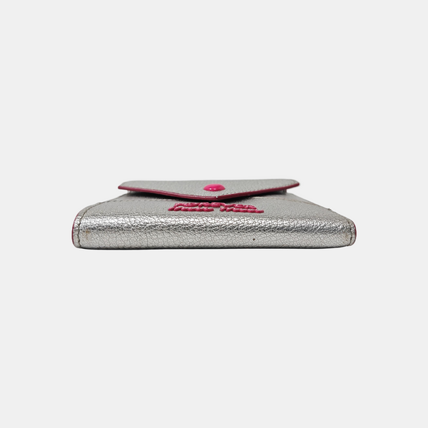Love Lambskin Silver Wallet