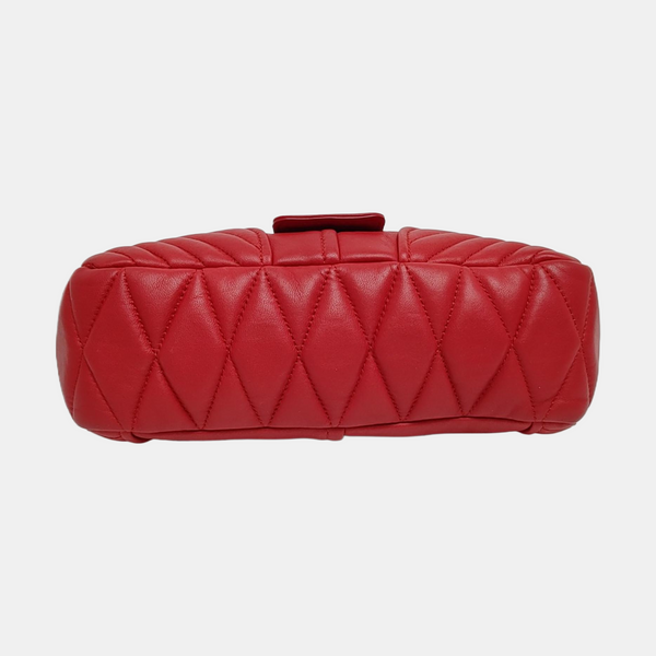 Miu Confidential Quilted Lambskin Red
