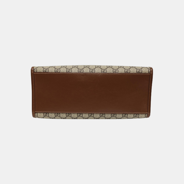 Retro Small Monogram Coated Canvas Brown