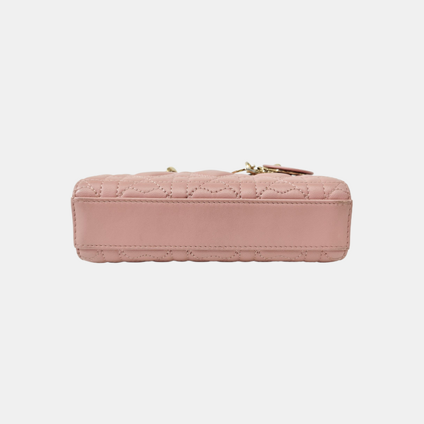 Lady D-Joy Super Mini Cannage Lambskin Pink