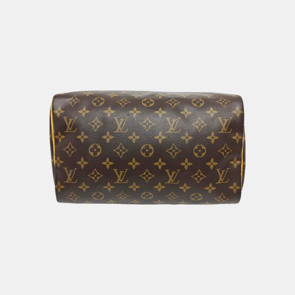 SPEEDY 30 Monogram Coated Canvas Brown