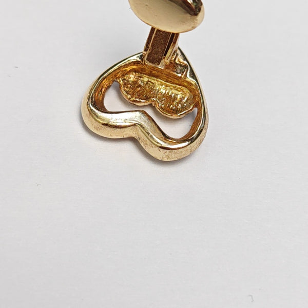 Metal Gold Clip On Earrings