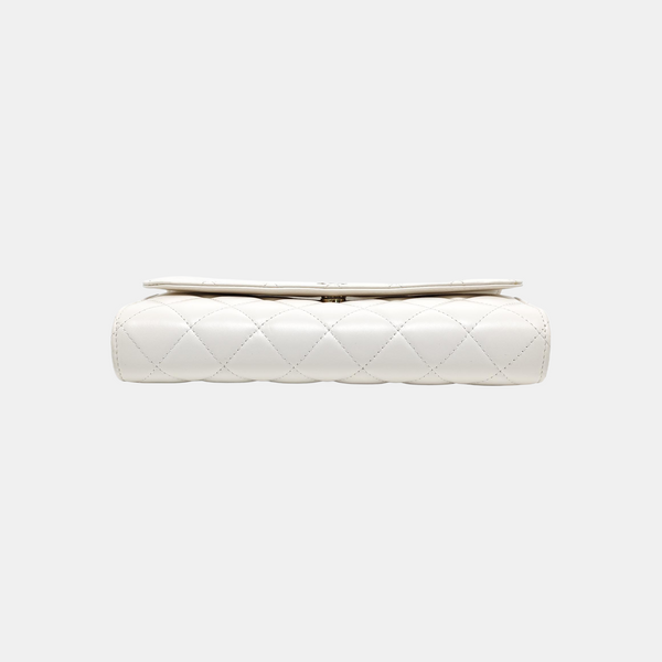 Quilted Calfskin White