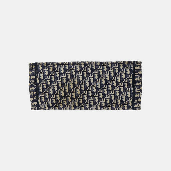 Book Tote Large Oblique Canvas Blue