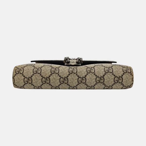 Dionysus Mini Monogram Coated Canvas Beige
