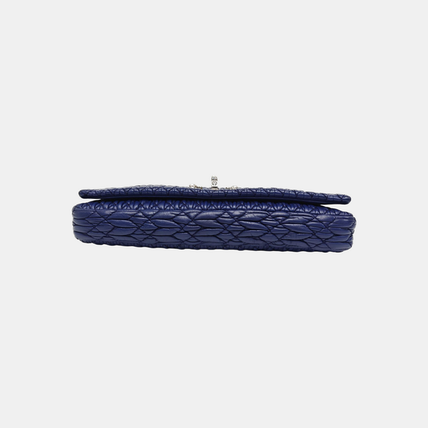 Quilted Lambskin Shoulder Bag Blue