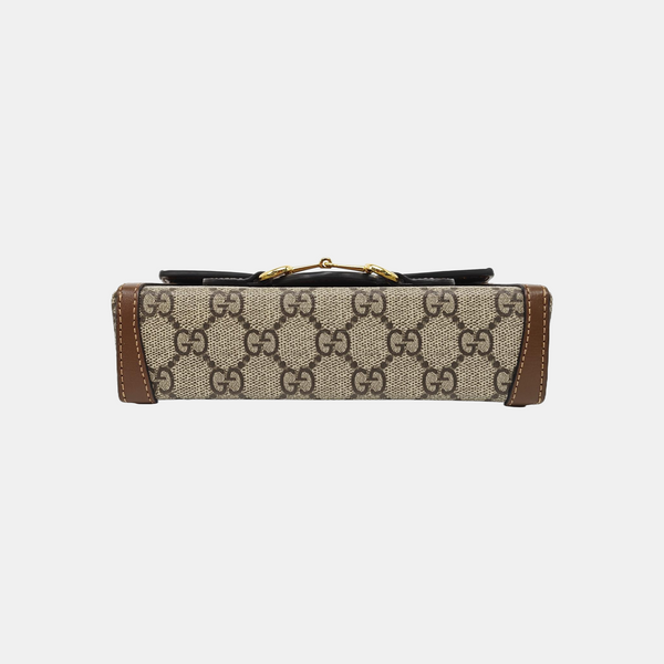 Horsebit 1955 Mini Monogram Coated Canvas Beige