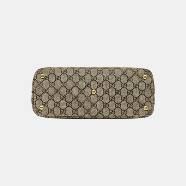 Monogram Coated Canvas Shoulder Bag Beige